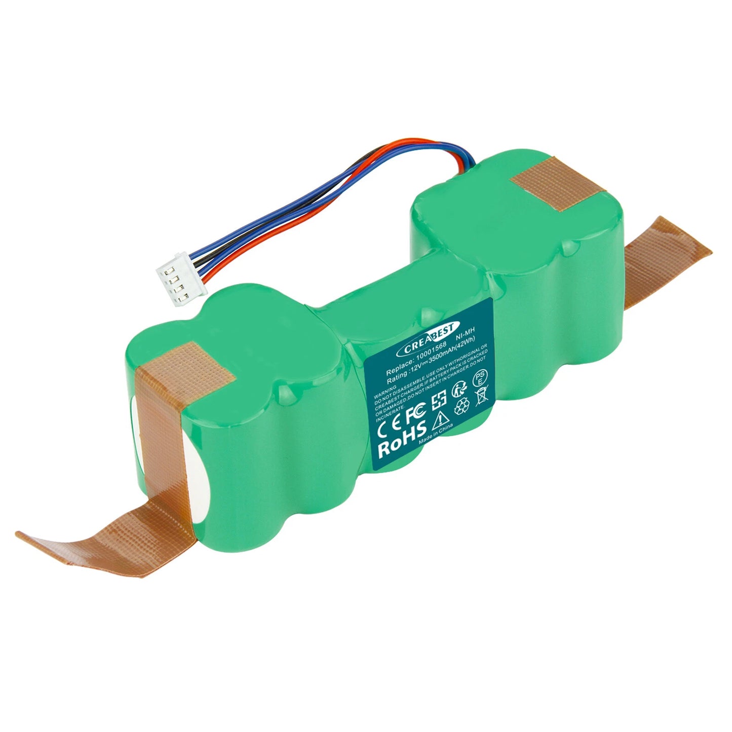 SHENTEC 3500mAh 12V Ni-MH Battery For DD3G DD4G 10001568 ZJ1517-HFR Sweeper DD35 DG710