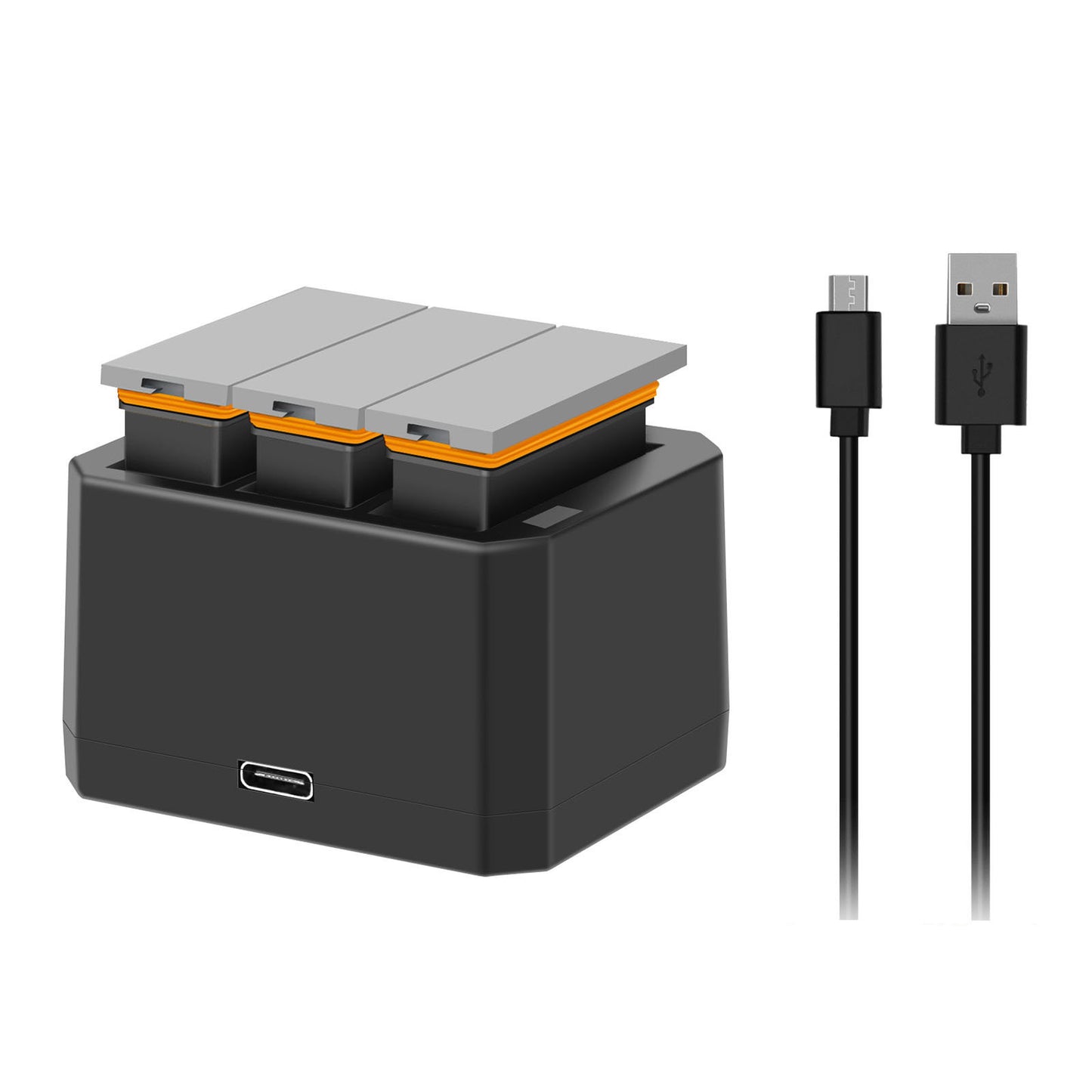 3x 1350mAh Battery+3 Channel Fast Charger USB For DJI Osmo AB1 P01 PT1 Action