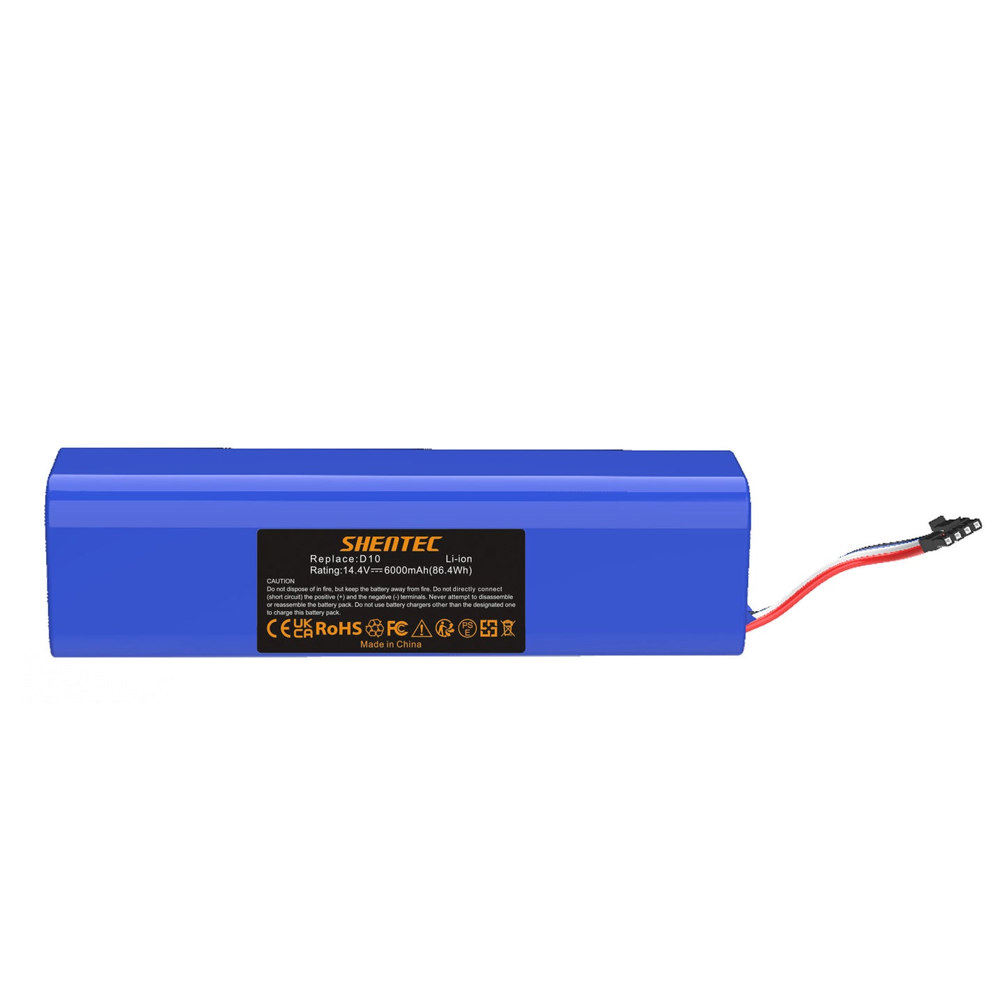 SHENTEC 6.0Ah 14.4V Replacement Battery for Dreame XIAOMI D10, D10 Plus, D10s, D9 Max,L10 Pro