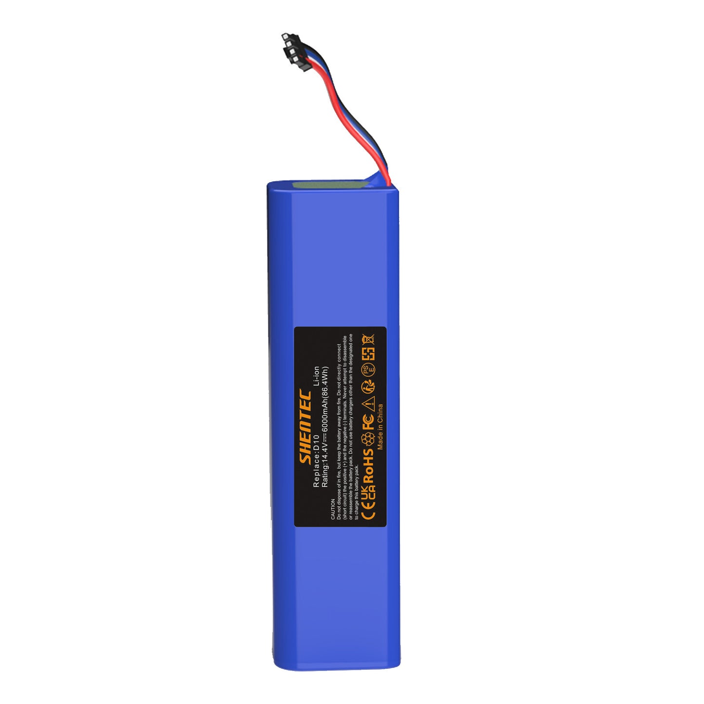 SHENTEC 6.0Ah 14.4V Replacement Battery for Dreame XIAOMI D10, D10 Plus, D10s, D9 Max,L10 Pro