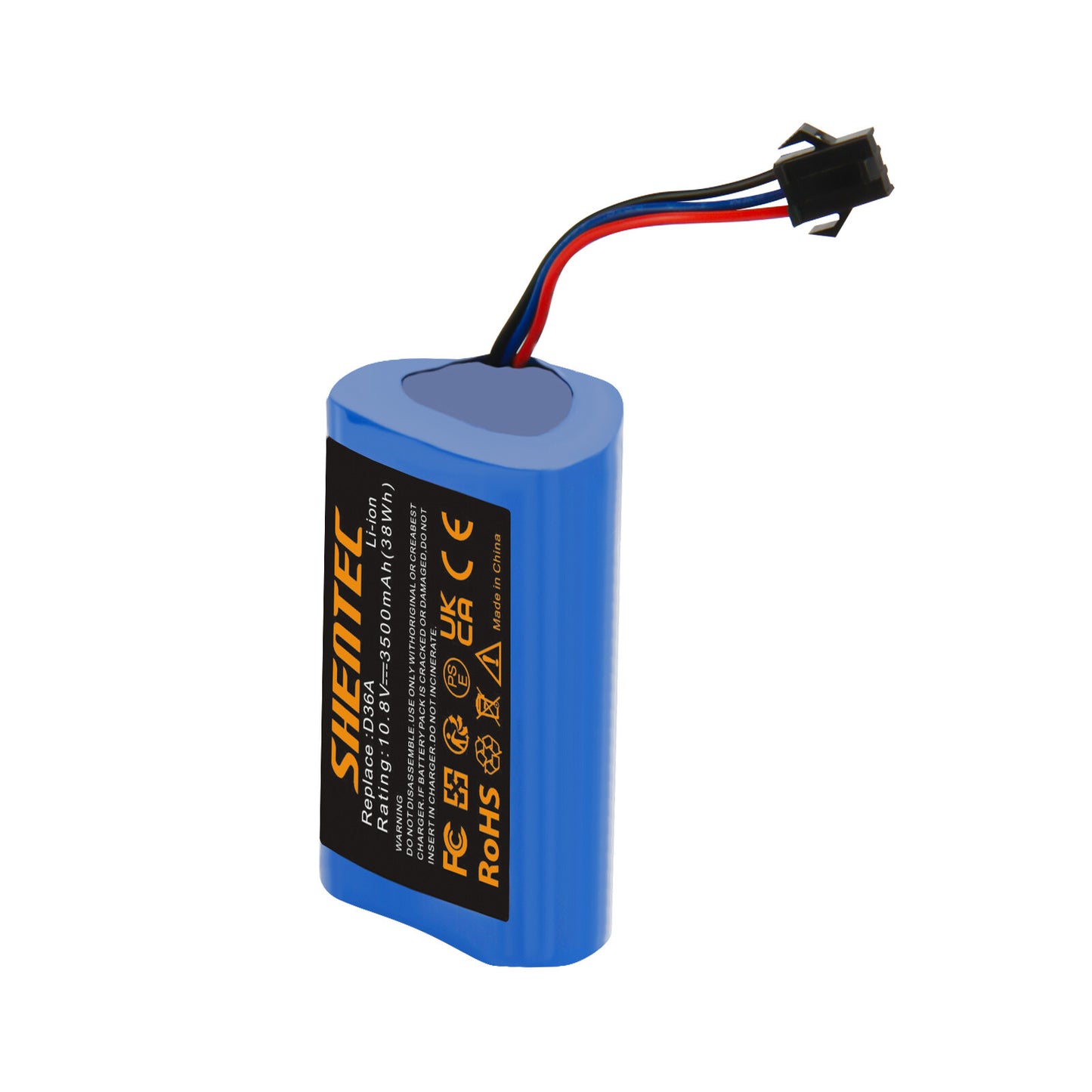 SHENTEC 3.5Ah 10.8V Li-Ion Replacement Battery for Ecovacs DA60-Darfon ZJ1450 Ecovacs D36A D36B DA60
