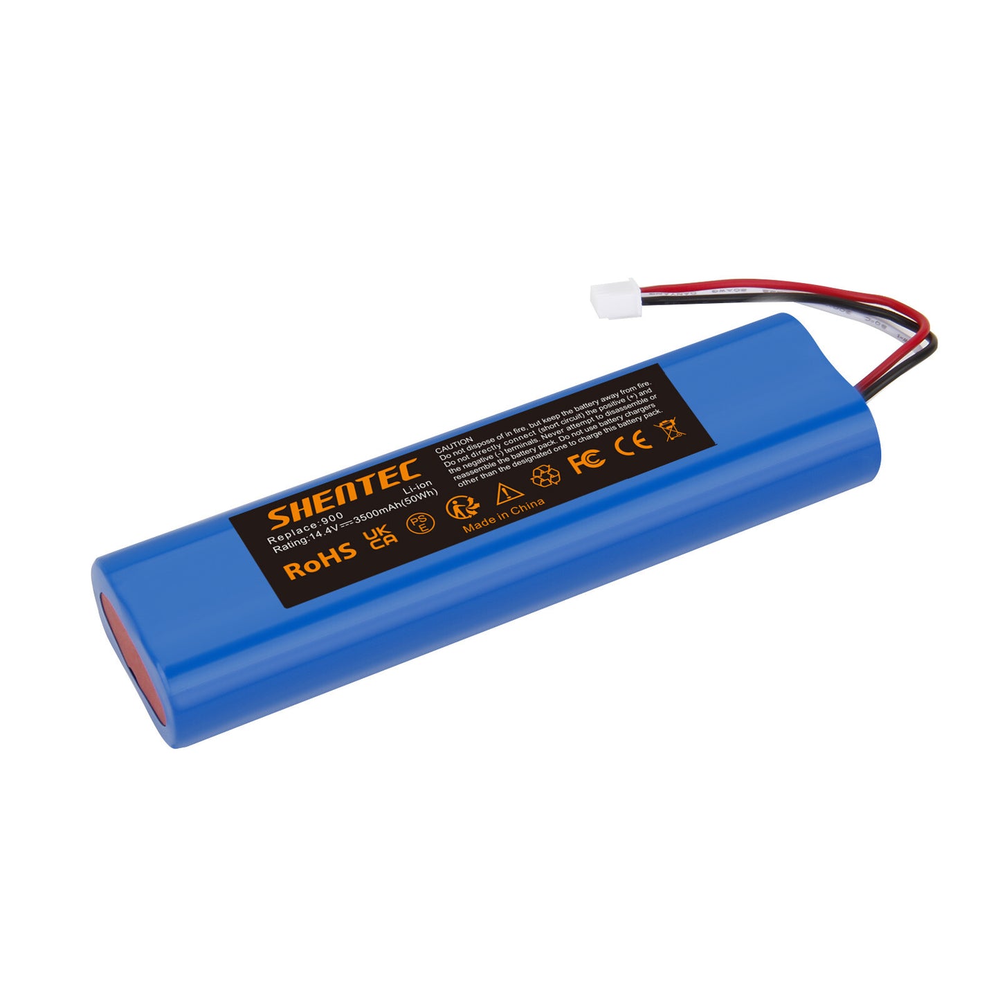 SHENTEC 3.5Ah 14,4V Li-ion Replacement Battery For Ecovacs Deebot Ozmo 900 901 905 920 S01-LI-148-2600