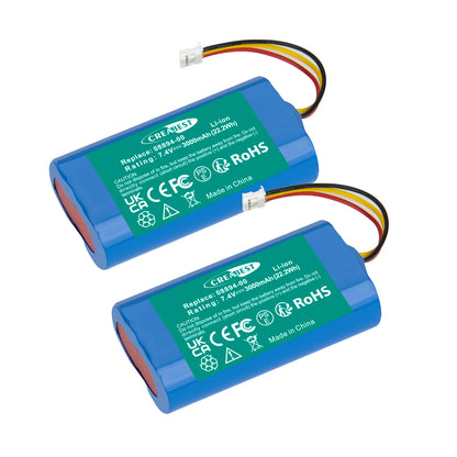 2x 7.4V 3.0Ah Li-ion Battery for Gardena 08894-00 ComfortCut D-89079 Ulm 8895