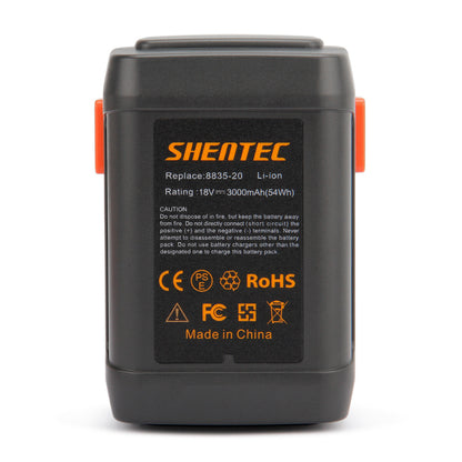SHENTEC 18V 4AH Li-ion Battery For Gardena 8835-U 8835-20 8839-20 8878-20 ERGOCUT 48LI 8878