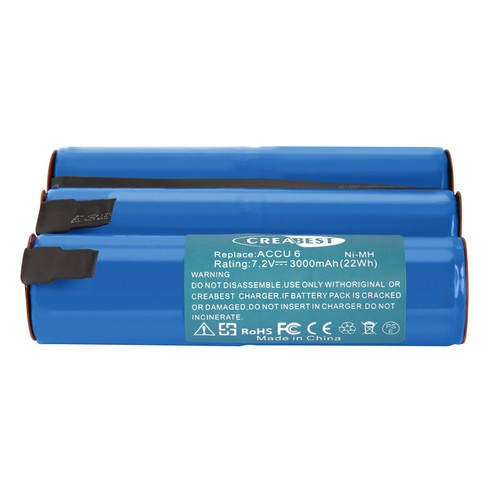 SHENTEC 3000mAh 7.2V Ni-MH Battery for Gardena Hedge Shears Accu 6 Battery 6 Grass Shears ST 6