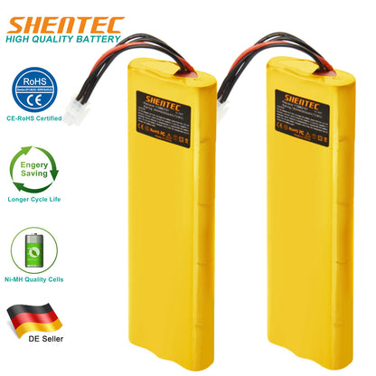 SHENTEC 2x 4000mAh 18V Ni-MH Battery For Husqvarna Automobil 210C 220AC 230ACX G2 2004-2006
