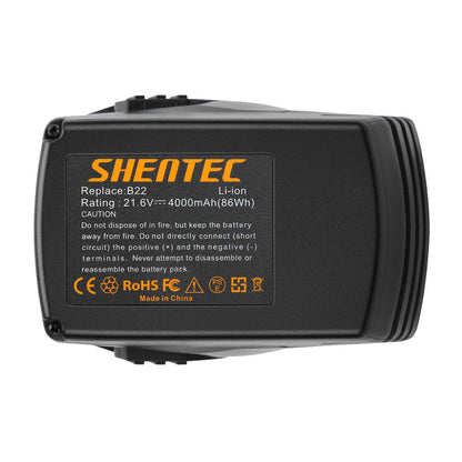 SHENTEC 21.6V 4Ah Li-ion Battery For Hilti B22 B22/3.3 SF 22-A SIW 22-A WSR 22-A
