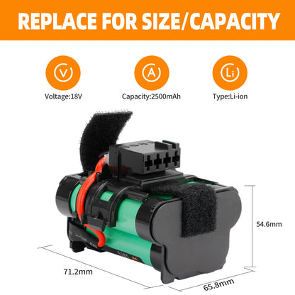 SHENTEC 18V 2500mAh Li-Ion Battery for Husqvarna Automower 105 Gardena R38Li R40Li R45Li
