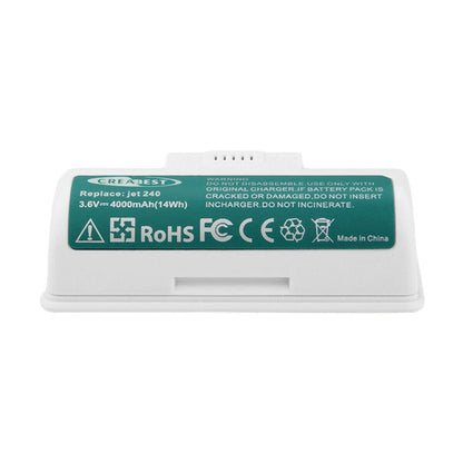 3.6V 4.0Ah Li-ion Replacement Battery For iRobot BC674 Braava jet 240 4446040 UFE-ALT240ROB