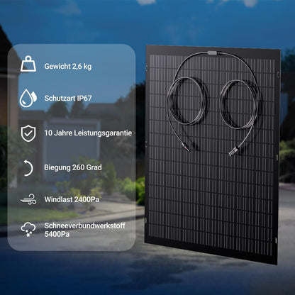 480W Flexible Solar Panel Kit 2 x 240 W Flexible Solar Module for Motorhome, Car, Shed, Roof, Boat, Balcony, IP67, Solar Cell Photovoltaic Off Grid