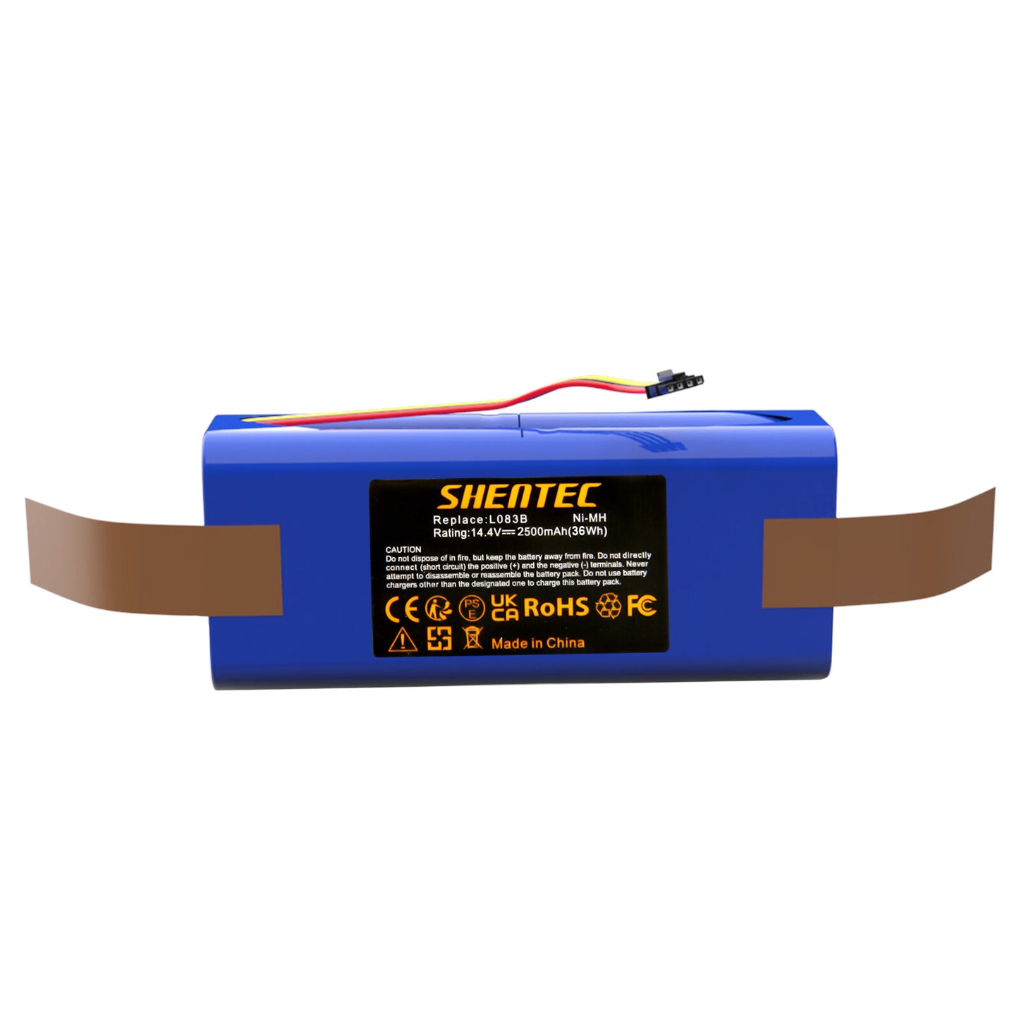 SHENTEC 2.5Ah 14.4V Ni-MH Battery For Midea R1-L081A, R1-L083B, R1-L085B Replace L083b