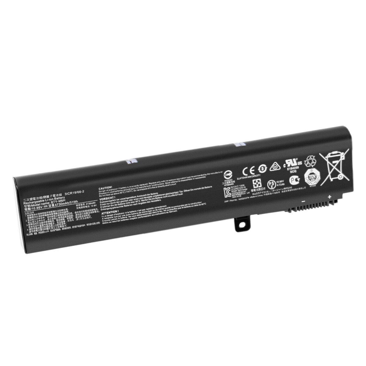 10.86V BTY-M6H Battery For MSI PE60,PE70,GE72,3ICR19/66-2,MS-16J3,MS-16J5L,GL62M