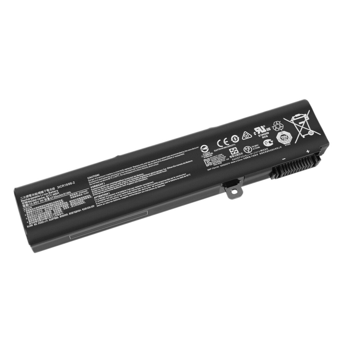 10.86V BTY-M6H Battery For MSI PE60,PE70,GE72,3ICR19/66-2,MS-16J3,MS-16J5L,GL62M