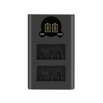 2X EN-EL25 4241 EN-EL25 Battery+LCD Charger For Nikon Z30 Z50 ZFC Z Serie Z50
