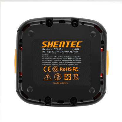 SHENTEC 12V 3.0AH Ni-MH Battery for Panasonic EY9200 EY9201 EY9001 EY9108 EY6405FQKW
