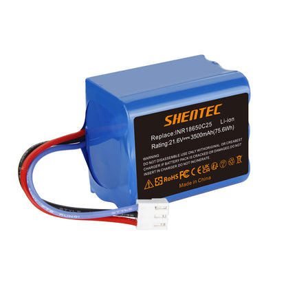 SHENTEC 2x3.5Ah 21,6V Li-Ion Battery for Philips FC6721/01 FC6722/01 FC6723 FC6726 FC6729