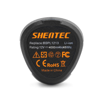 SHENTEC 4Ah 12V Li-ion Replacement Battery For RYOBI BSPL1213 RCD12011L RMT12011L RRS12011L R-12-DD