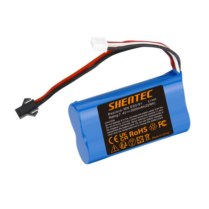 SHENTEC 3Ah 7.4V Li-ion Battery for MN D90/91 MN 99/99S RC Car Model H101 H105 RC