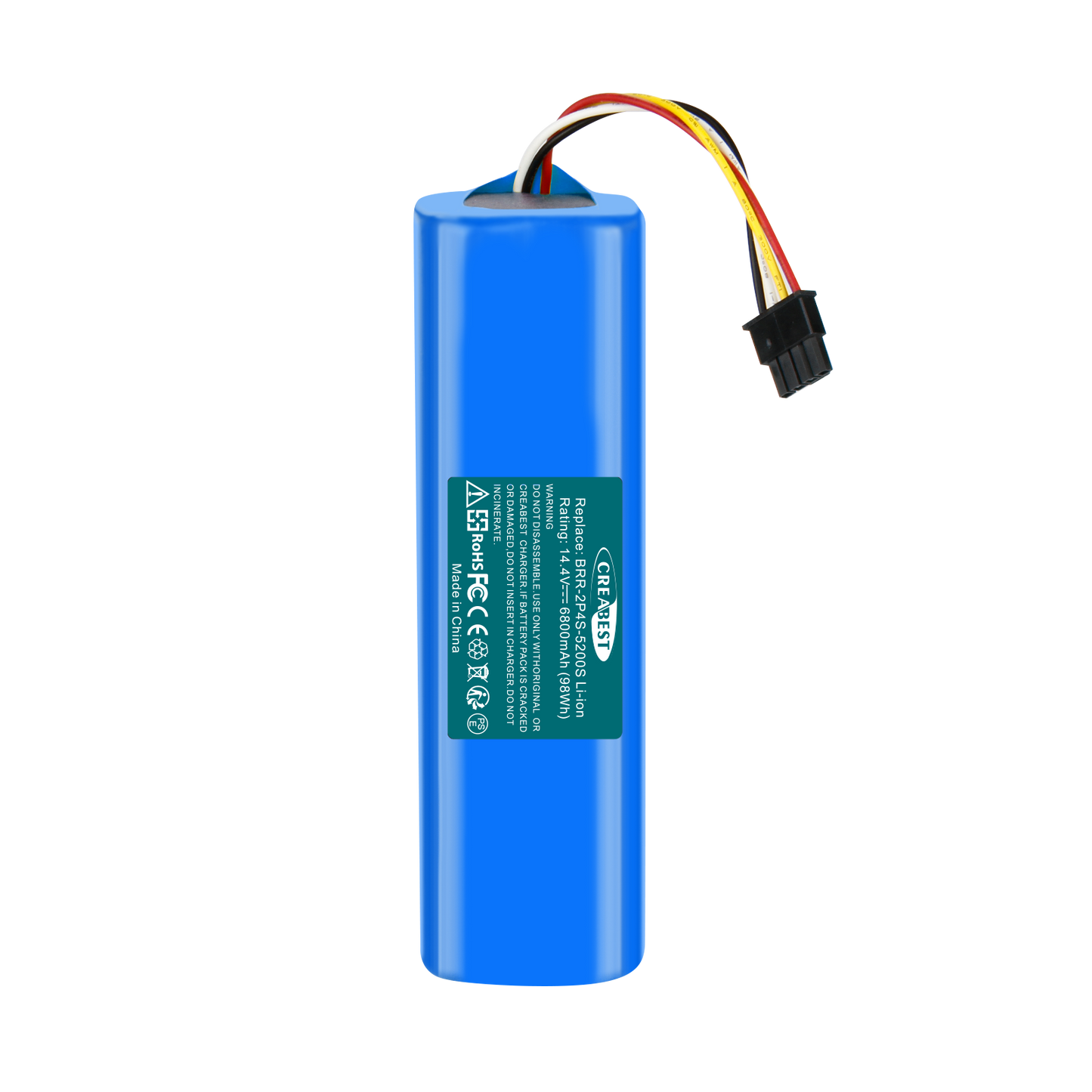 SHENTEC 14.4V 6800nAh BRR-2P4S-5200S Li-ion Replacement Battery For Xiaomi Roborock T4 T6 T7 Mijia S7