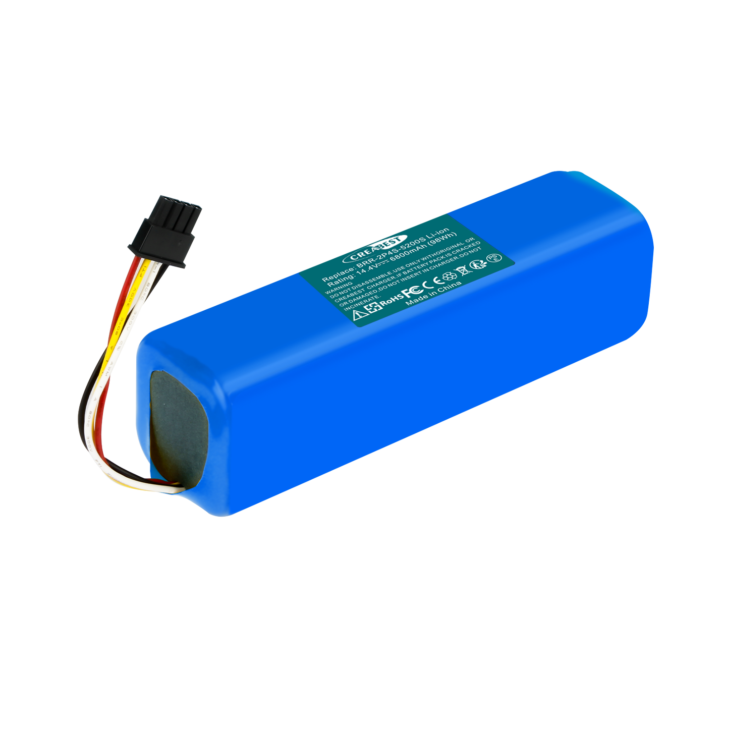 SHENTEC 14.4V 6800nAh BRR-2P4S-5200S Li-ion Replacement Battery For Xiaomi Roborock T4 T6 T7 Mijia S7