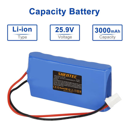 SHENTEC Lawnmower Li-Ion Battery Compatible with Ambrogio Wipers Techline 015E00600A Ambrogio L15,L15 Deluxe,L20 b,L20 Deluxe,L20 Twenty, L20e Lite,i70,i100S,i130S,Next Tech D1
