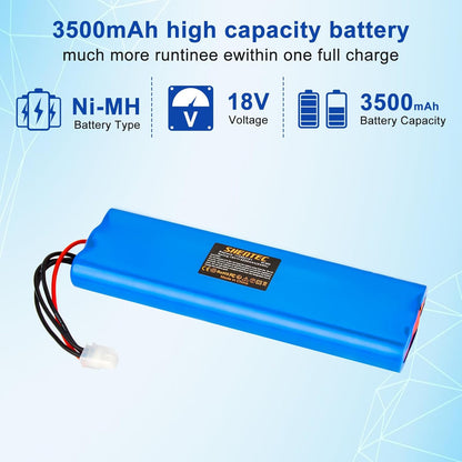 SHENTEC Ni-MH Replacement Lawnmower Battery 18V For Husqvarna Automower 210C, 210AC, 220AC, 230ACX, 260ACX, G2 2004-2006