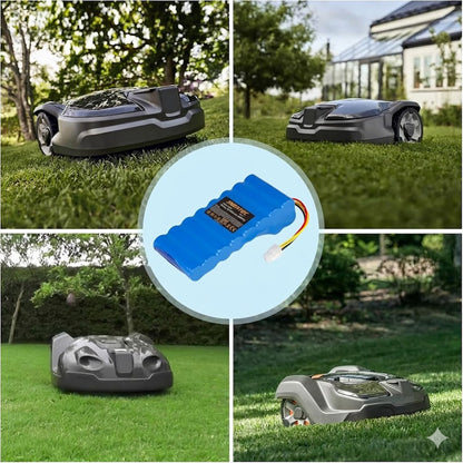 SHENTEC 18V 6000mAh Li-ion Replacement Battery for Husqvarna Automower 320, 430, 430X, 440, 450X, 520, 550 ,588 14 64-01, 588 14 64-02