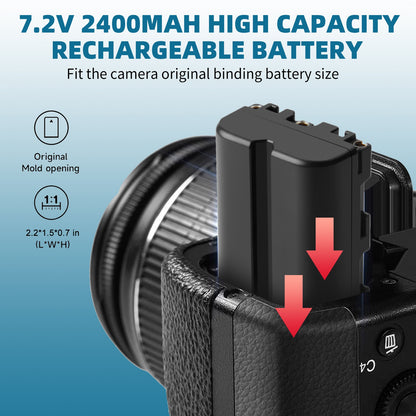 SHENTEC 2x Battery NP-FM500H +Charger For Sony Alpha DSLR/SLT A57 A68 A58 A300K/N A100