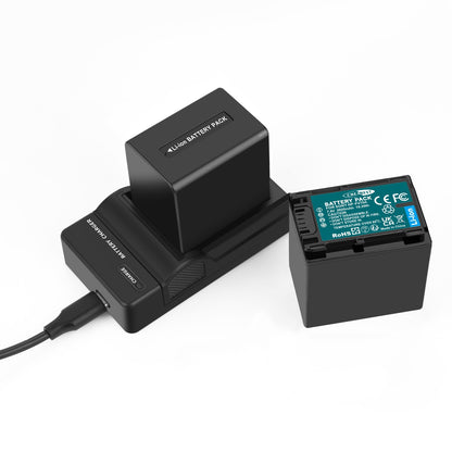 2x NP-FV70 Battery 2.6ah For Sony NP-FV100 NP-FV90 NP-FV50 NP-FV30 NP-FV40 Charger