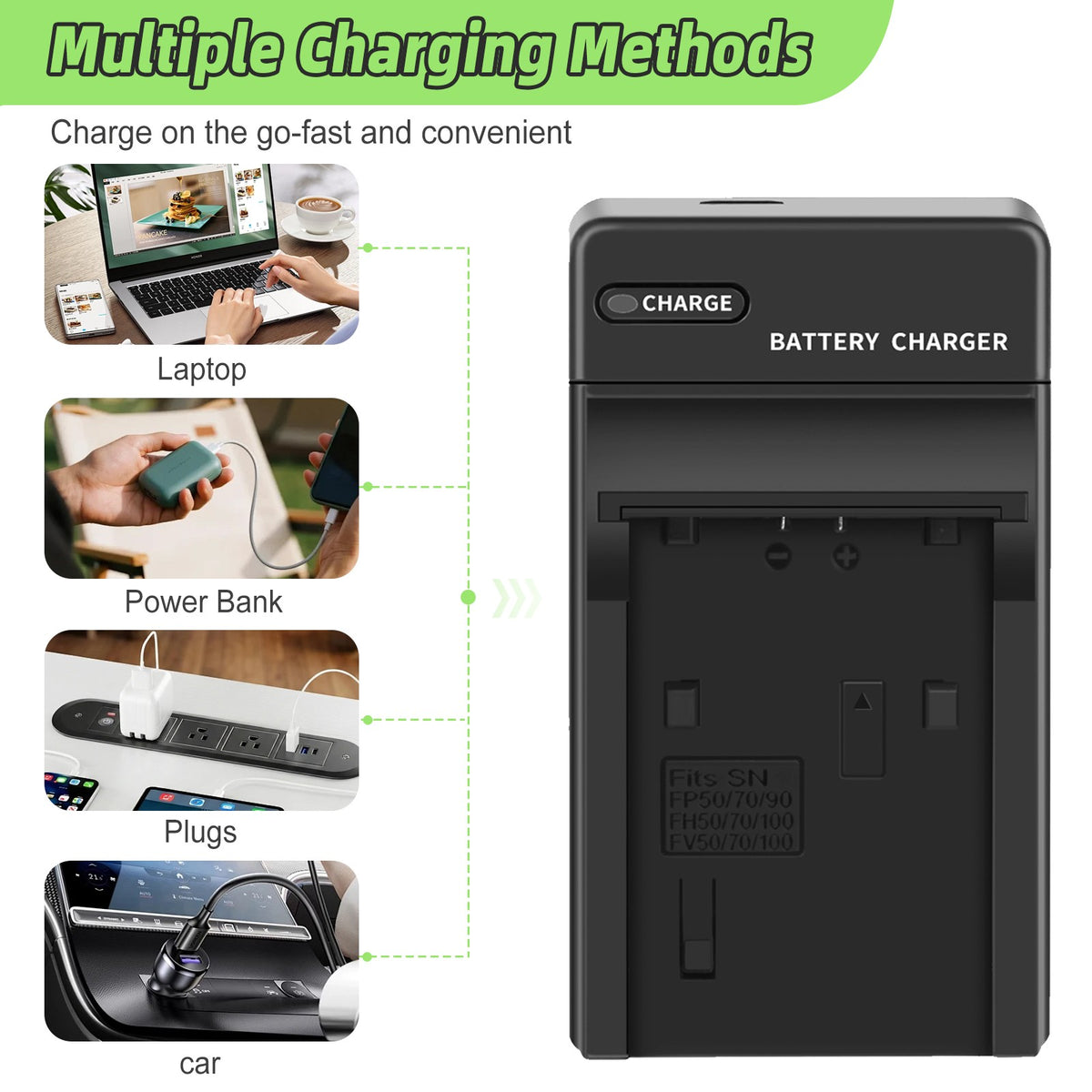 2x NP-FV70 Battery 2.6ah For Sony NP-FV100 NP-FV90 NP-FV50 NP-FV30 NP-FV40 Charger