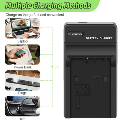 2x NP-FV70 Battery 2.6ah For Sony NP-FV100 NP-FV90 NP-FV50 NP-FV30 NP-FV40 Charger