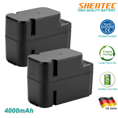 SHENTEC 2x 4.0Ah 28V Li-ion Replacement Battery For Worx WA3225 WA3565 WG754E WG790E WG791E.1 WG796E.1