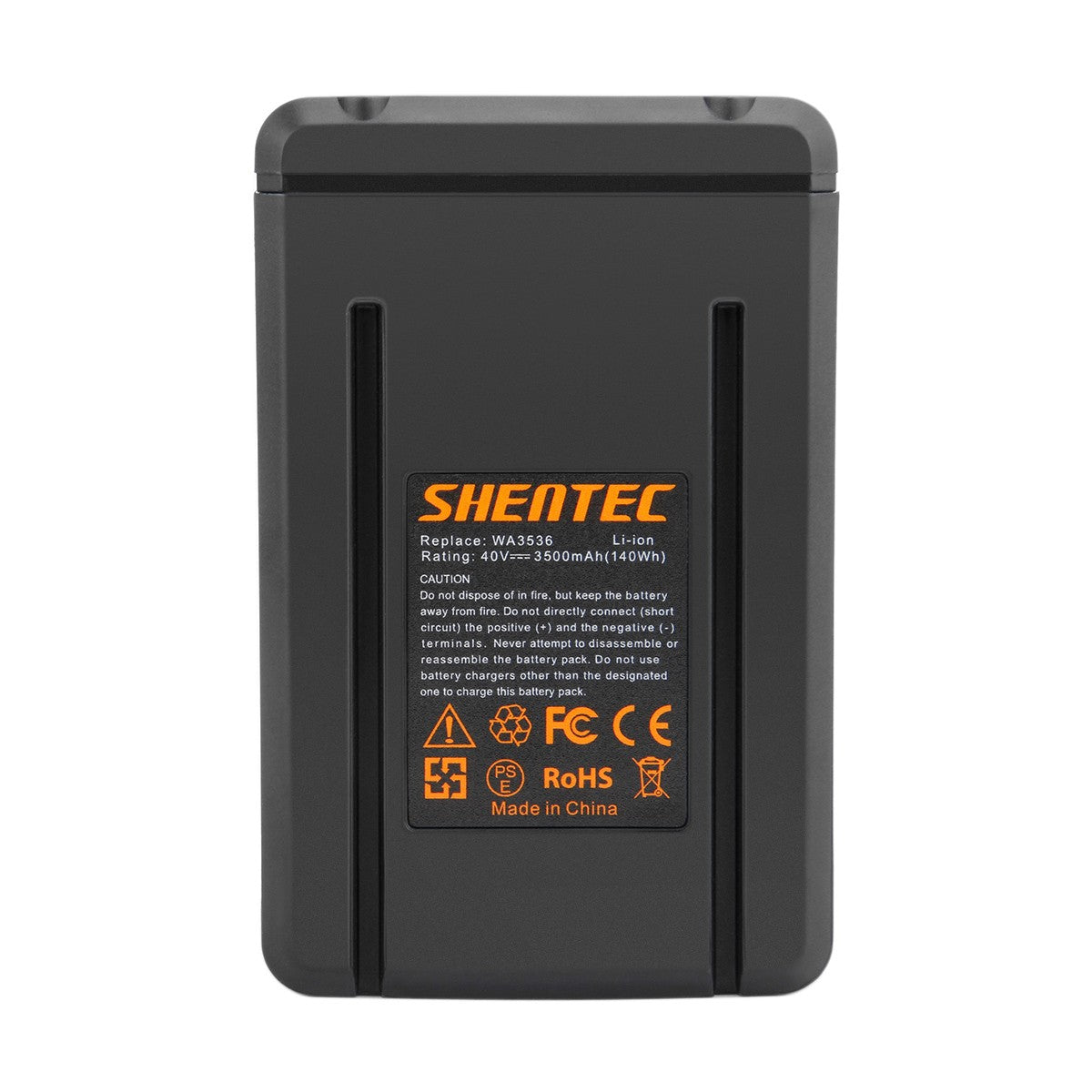 SHENTEC 3.5Ah 40V Li-ion Battery For WORX WA3536 WA3734 WG268E WG568E WG168E WG368E WG770E