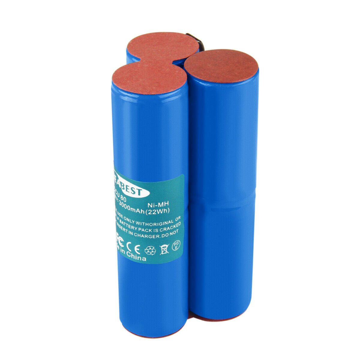 SHENTEC 3000mAh 7.2V Ni-MH Replacement Battery for Wolf Hedge Trimmer BS80 BS-80 ACCU 80