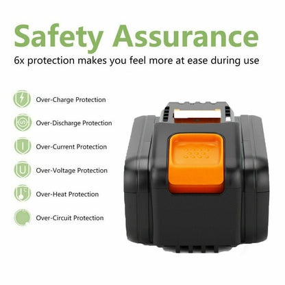 SHENTEC 20V 6000mAh Replacement Battery For Worx WA3551.1 WX170 WX372 WX390 WA3516 WA3549.1