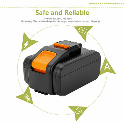 SHENTEC 20V 6000mAh Replacement Battery For Worx WA3551.1 WX170 WX372 WX390 WA3516 WA3549.1