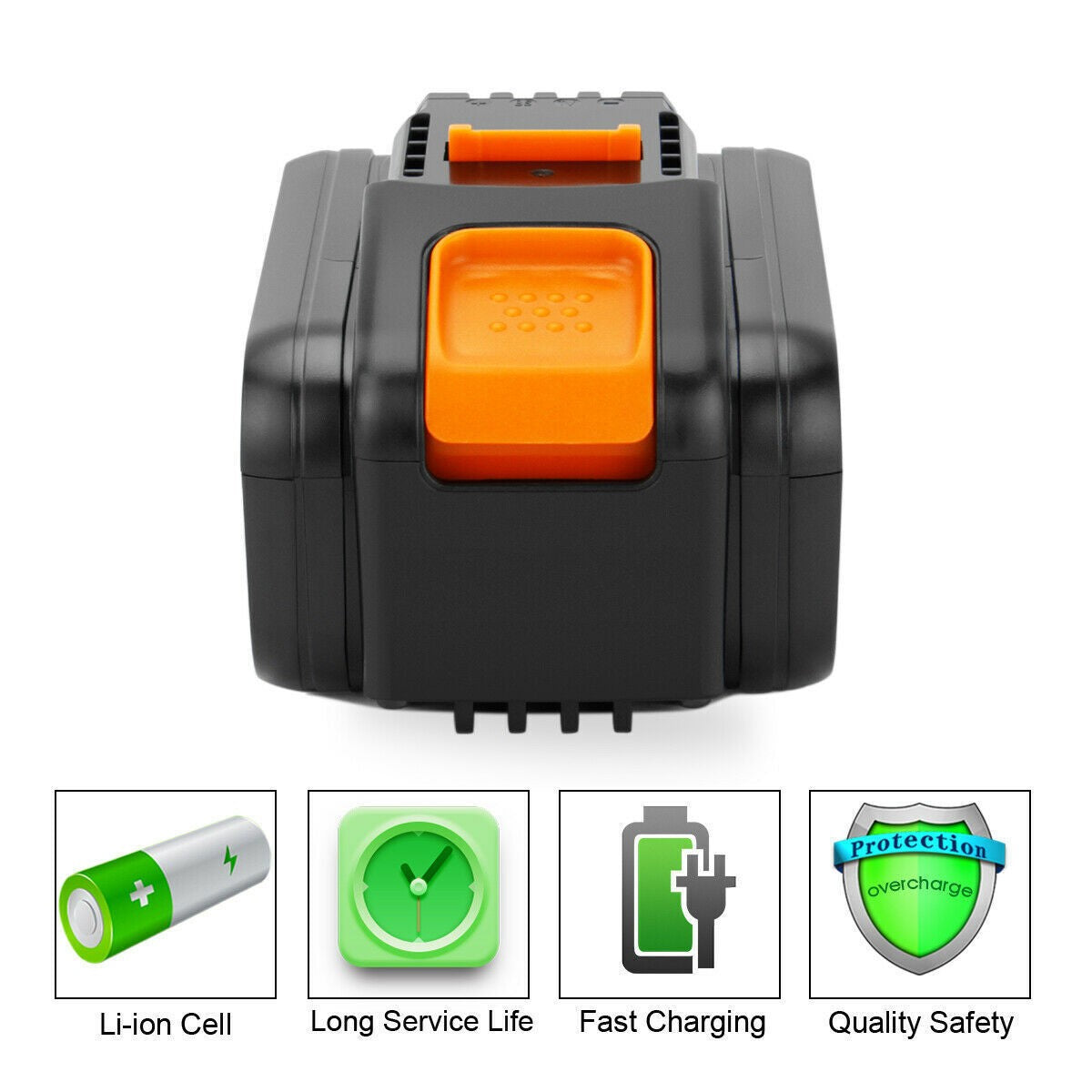 SHENTEC 20V 6000mAh Replacement Battery For Worx WA3551.1 WX170 WX372 WX390 WA3516 WA3549.1