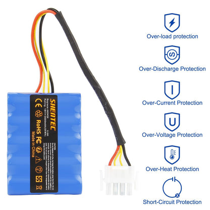 SHENTEC 18V 3000mAh Battery For AL-KO Solo Robolinho Robotic Lawnmower 100 110 1100 41.6 Solo 700 700E 1000 1100